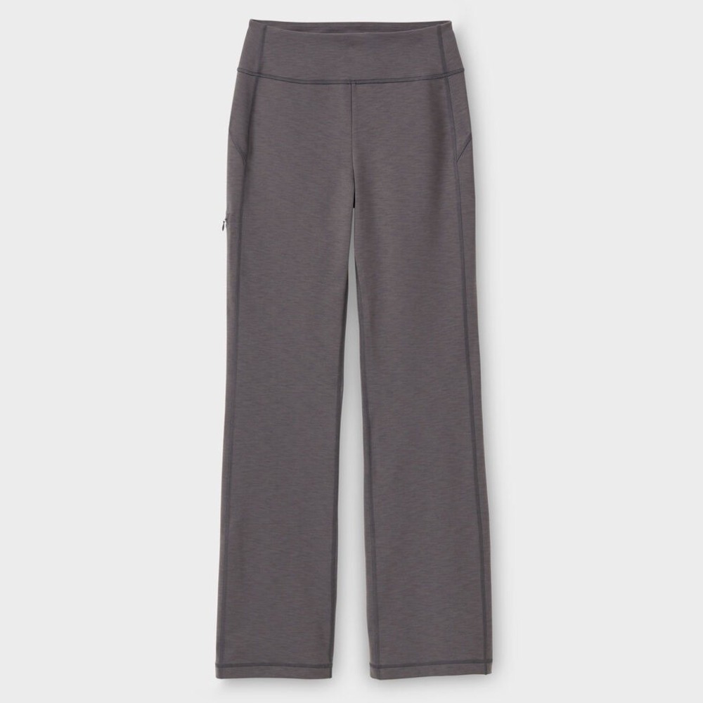Duluth Trading NoGA Classic Relaxed Wide Leg Pants Lx31 Dark Gray UPF Zip Pocket - Picture 5 of 7
